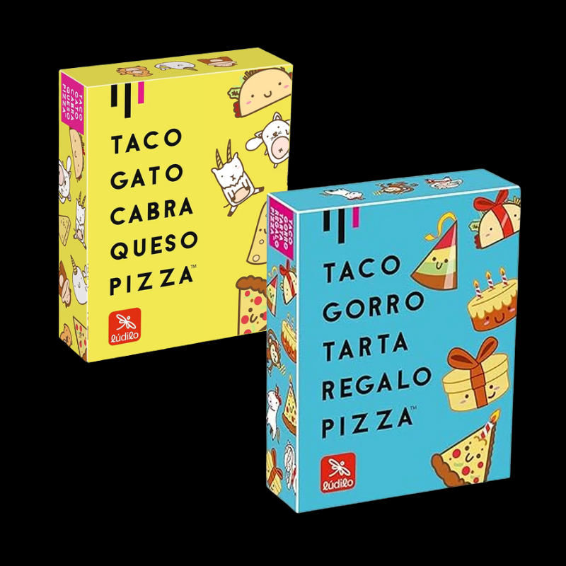 PACK JUEGOS TACO GORRO TARTA PIZZA