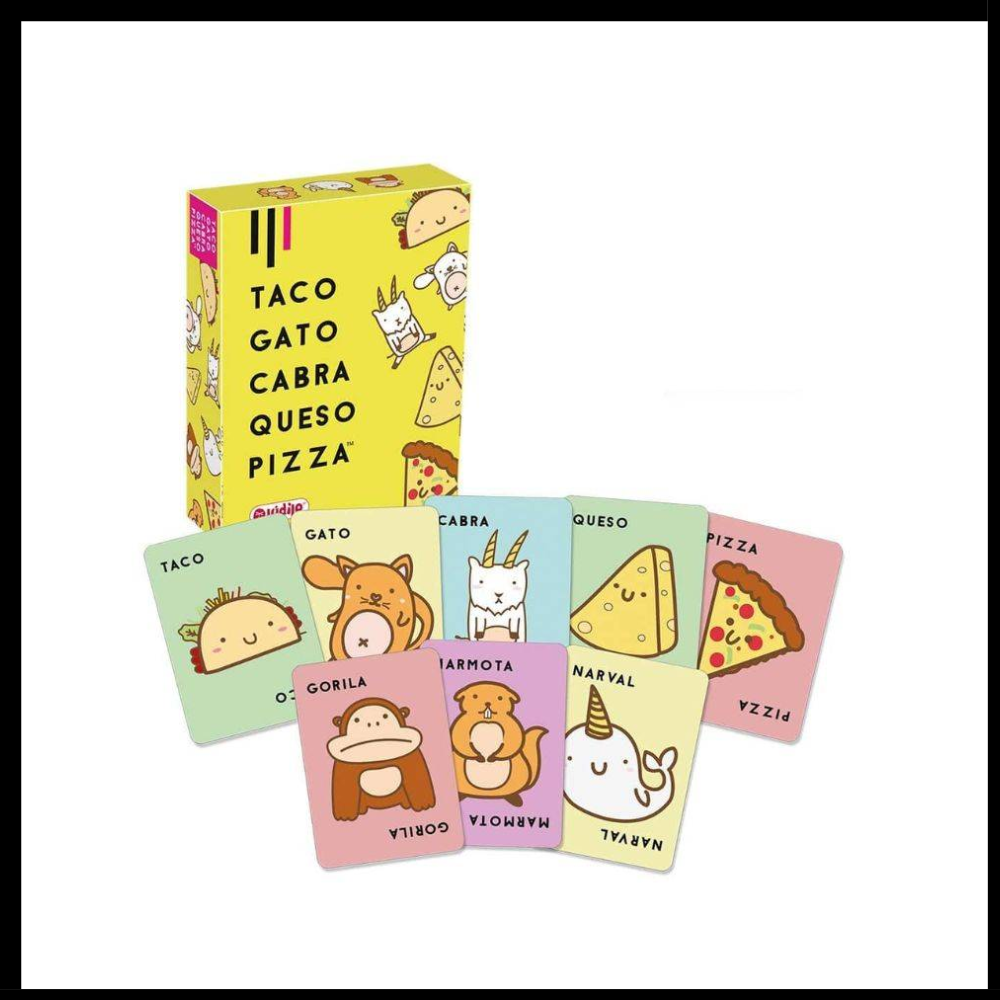 JUEGO TACO GATO CABRA QUESO PIZZA EN ESPAÑOL
