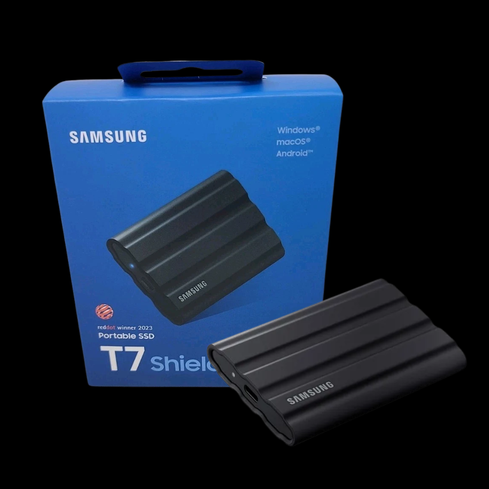 SSD SAMSUNG T7 SHIELD NEGRO 1TB