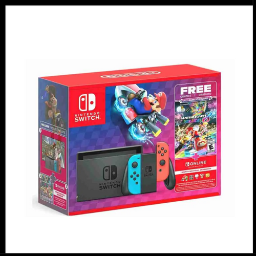 CONSOLA NINTENDO SWITCH V2 + MARIO KART + 3M ONLINE NUEVA